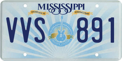 MS license plate VVS891