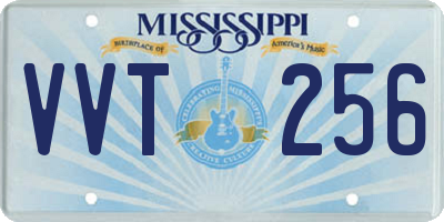 MS license plate VVT256