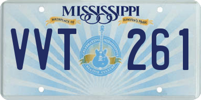 MS license plate VVT261