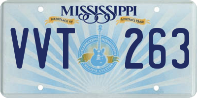 MS license plate VVT263