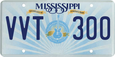 MS license plate VVT300