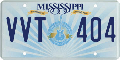 MS license plate VVT404