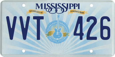 MS license plate VVT426