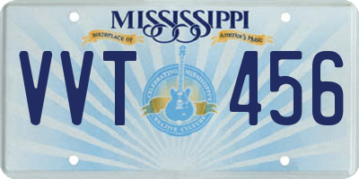 MS license plate VVT456
