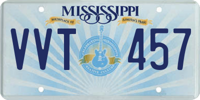 MS license plate VVT457