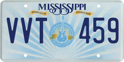 MS license plate VVT459