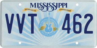 MS license plate VVT462