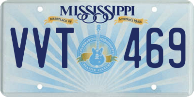 MS license plate VVT469
