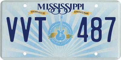 MS license plate VVT487