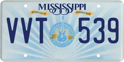 MS license plate VVT539
