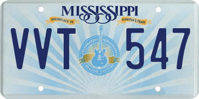 MS license plate VVT547