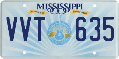 MS license plate VVT635