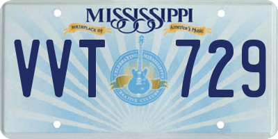 MS license plate VVT729