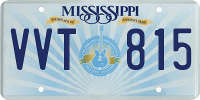 MS license plate VVT815