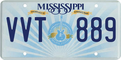MS license plate VVT889