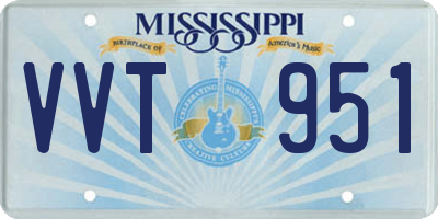 MS license plate VVT951
