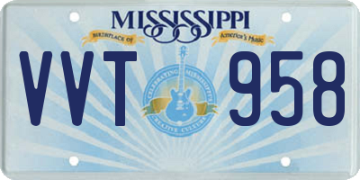 MS license plate VVT958