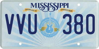MS license plate VVU380