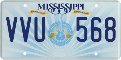 MS license plate VVU568
