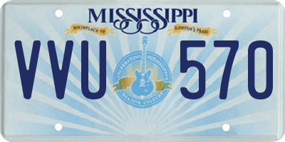 MS license plate VVU570