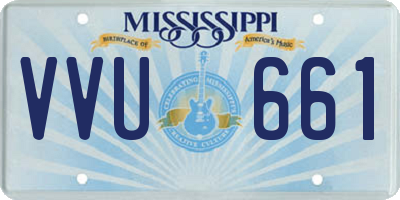 MS license plate VVU661