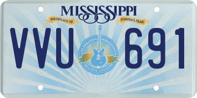 MS license plate VVU691