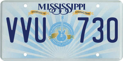 MS license plate VVU730