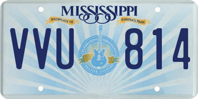 MS license plate VVU814