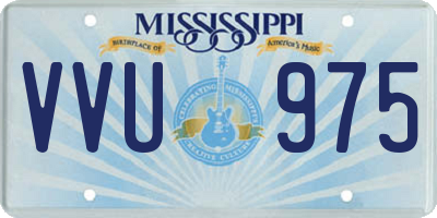MS license plate VVU975