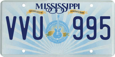 MS license plate VVU995
