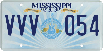 MS license plate VVV054