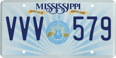 MS license plate VVV579