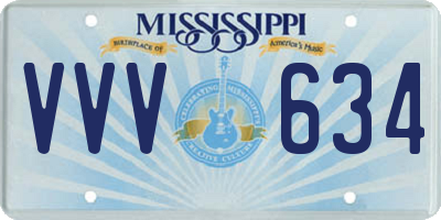 MS license plate VVV634
