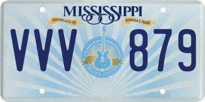 MS license plate VVV879