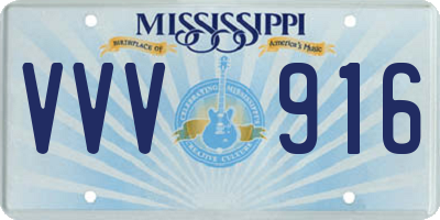 MS license plate VVV916