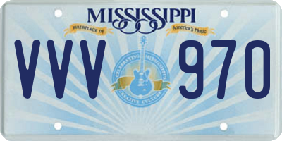 MS license plate VVV970