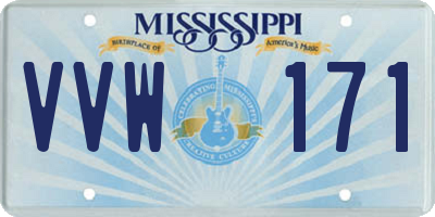 MS license plate VVW171