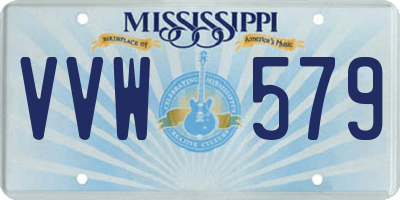 MS license plate VVW579