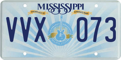 MS license plate VVX073