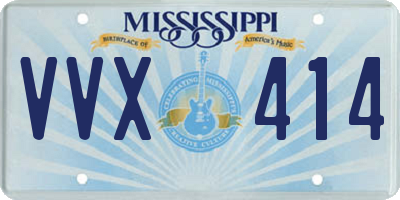 MS license plate VVX414