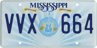 MS license plate VVX664