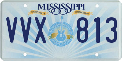 MS license plate VVX813