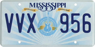 MS license plate VVX956