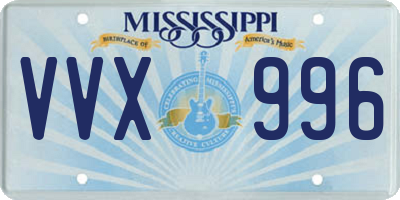 MS license plate VVX996