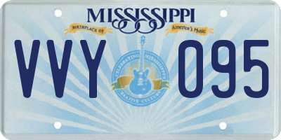 MS license plate VVY095