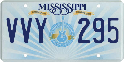 MS license plate VVY295