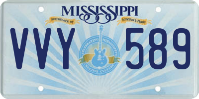 MS license plate VVY589