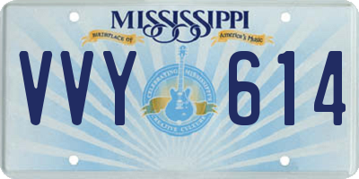 MS license plate VVY614