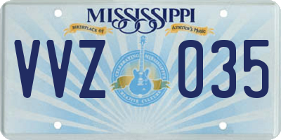 MS license plate VVZ035