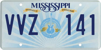 MS license plate VVZ141